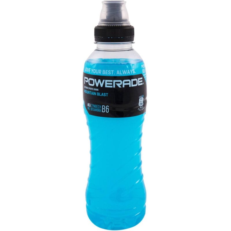 POWERADE ισοτονικό ποτό Mountain Blast 500ml – Ηλεκτρολύτες και Ισοτονικά