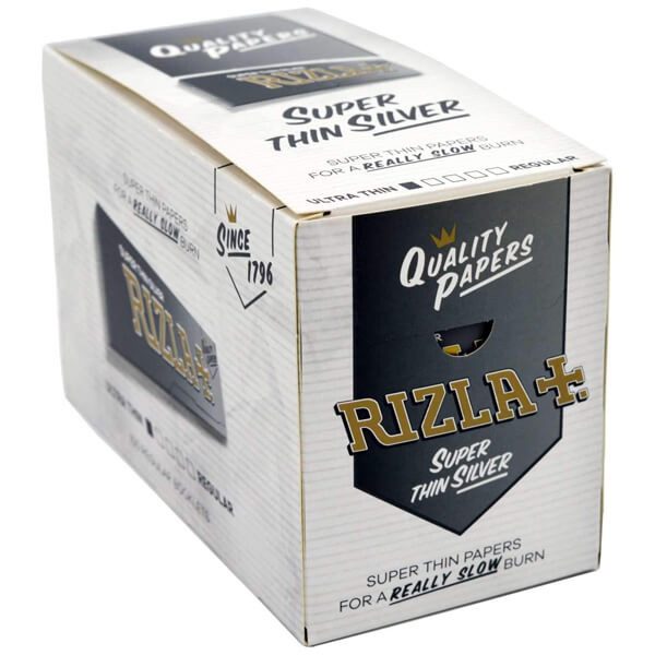 RIZLA τσιγαρόχαρτο ασημί 100x50φ – Χαρτάκια Στριφτού
