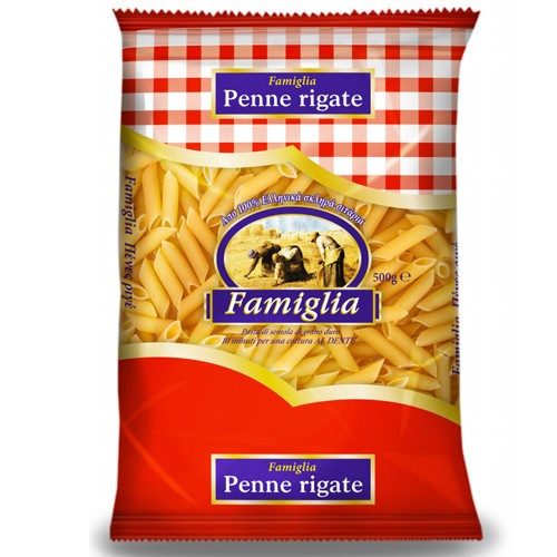 FAMIGLIA ζυμαρικά penne rigate πένες ριγέ 500gr