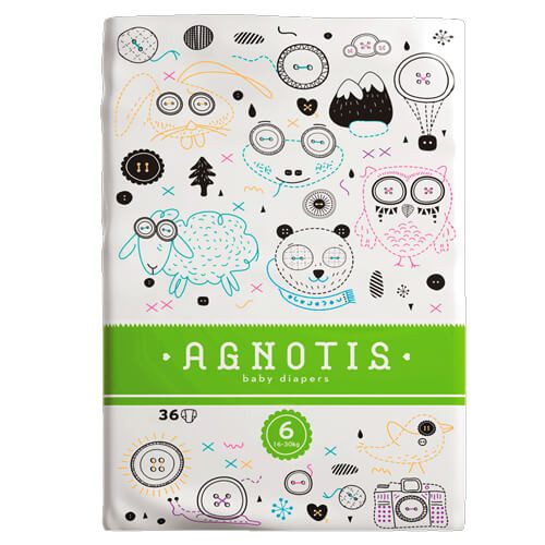 AGNOTIS παιδικές πάνες No6 16-30kg 36τεμ – Πάνες Μωρού