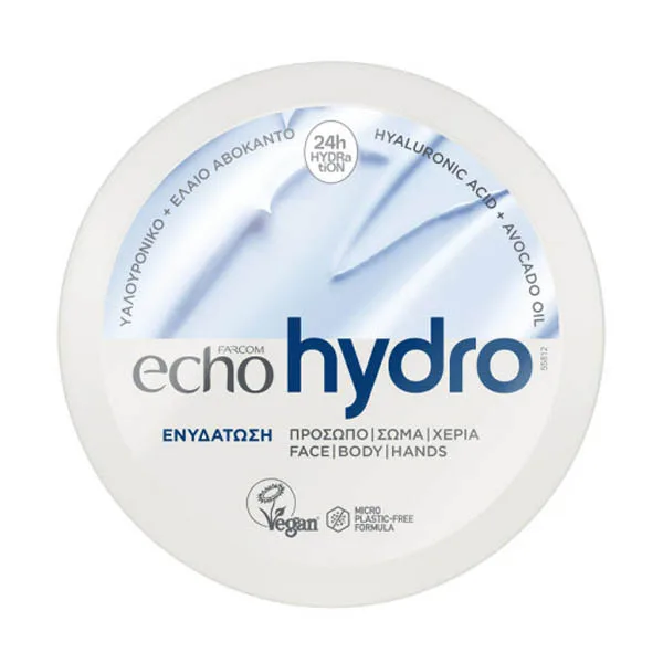 FARCOM Echo Hydro κρέμα για πρόσωπο, σώμα και χέρια 200ml – Κρέμες Σώματος