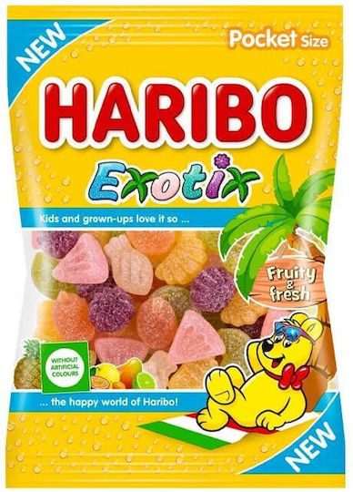 HARIBO ζαχαρωτά exotix 80gr – Καραμέλες, Γλειφιτζούρια και Τσίχλες