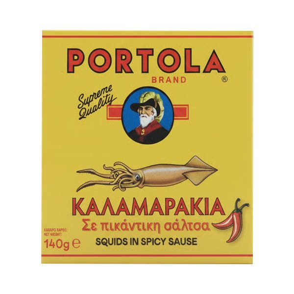 PORTOLA καλαμαράκια πικάντικα σε σάλτσα 140gr – Τρόφιμα Μακράς Συντήρησης