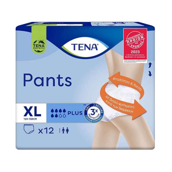 TENA pants πάνα βρακάκι ακράτειας extra large 12τεμ – Πάνες και Βρακάκια Ακράτειας