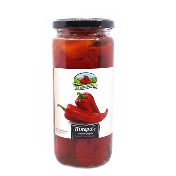 Ο ΜΠΑΞΕΣ πιπεριές φλωρίνης ψητές 480gr – Ο μπαξές – Τρόφιμα Μακράς Συντήρησης