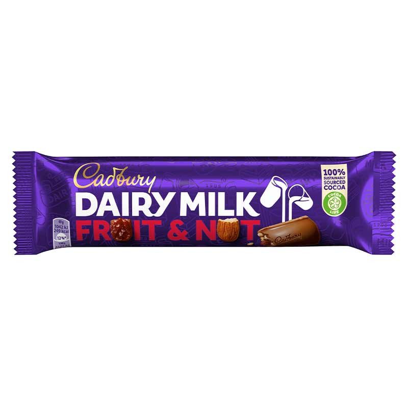 CADBURY μπάρα σοκολάτας fruit και nut 49gr – Σοκολάτες