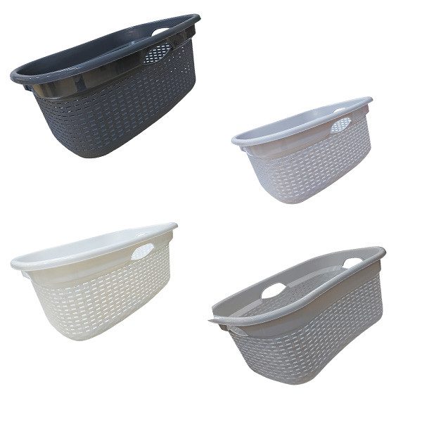 TNS καλάθι απλύτων οβάλ 64x42x25cm 50lt – Καλάθια Απλύτων