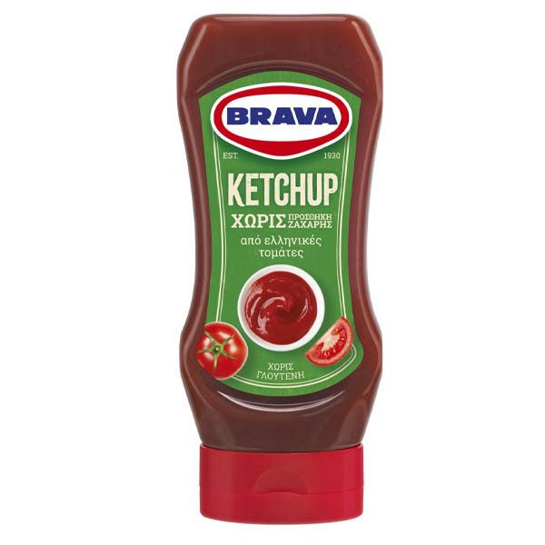 BRAVA ketchup top down 400gr – Σάλτσες και Dressings