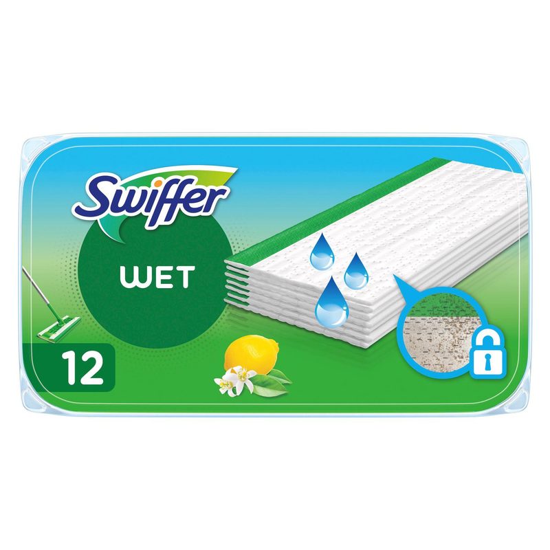 SWIFFER υγρά ανταλλακτικά πανάκια για το πάτωμα 12τεμ – Είδη για Σκούπισμα και Σφουγγάρισμα