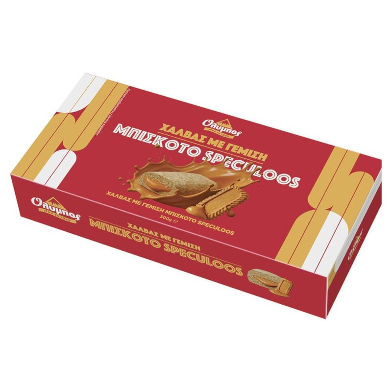 ΟΛΥΜΠΟΣ χαλβάς με μπισκότο speculoos 300gr – Όλυμπος – Παραδοσιακά Γλυκά