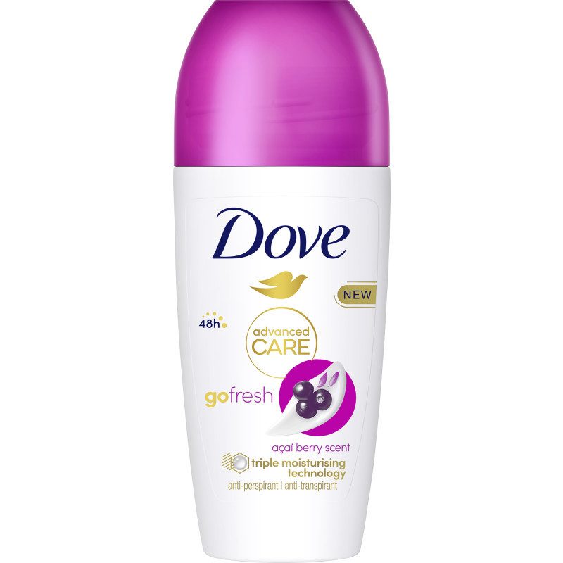 DOVE αποσμητικό σώματος roll-on advanced acai berry 50ml – Αποσμητικά