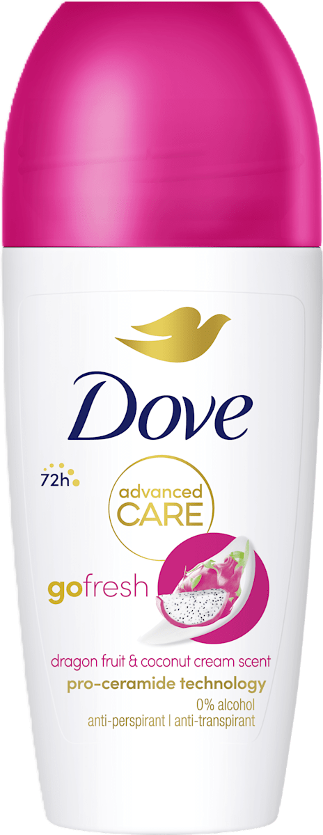 DOVE αποσμητικό σώματος roll-on advanced dragon fruit και coconut cream 50ml – Αποσμητικά