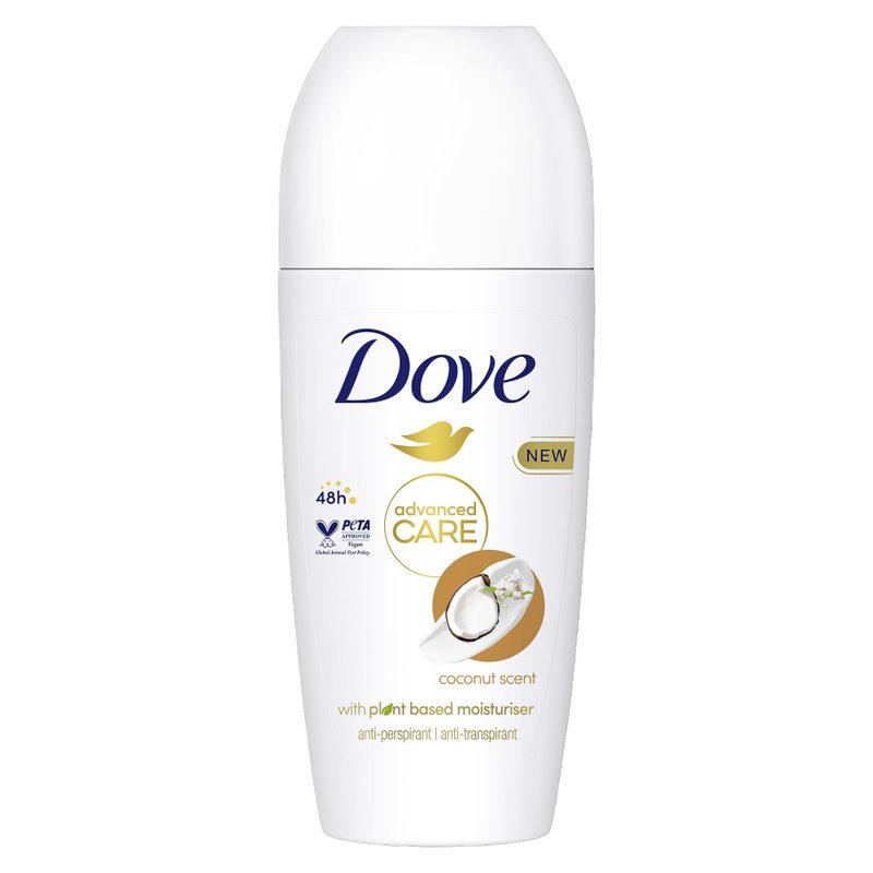 DOVE αποσμητικό σώματος roll-on advanced coconut 50ml – Αποσμητικά