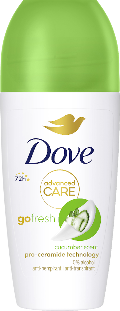 DOVE αποσμητικό σώματος roll-on advanced cucumber 50ml – Αποσμητικά