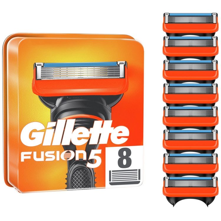 GILLETTE ανταλλακτικές λεπίδες fusion5 8τεμ – Ξυραφάκια