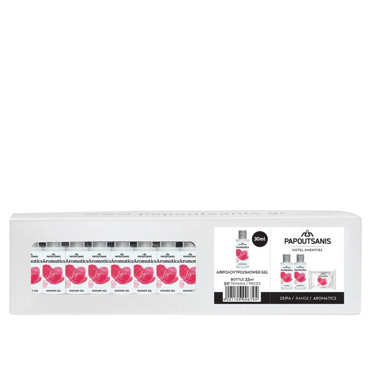 ΠΑΠΟΥΤΣΑΝΗΣ Aromatics αφρόλουτρο love ατομικό 50x30ml – Παπουτσάνης – Αφρόλουτρα