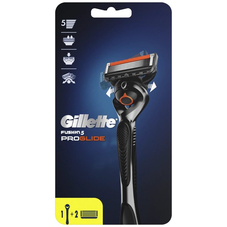 GILLETTE ξυραφάκι fusion5 proglide με ανταλλακτικές λεπίδες 2τεμ – Ξυραφάκια