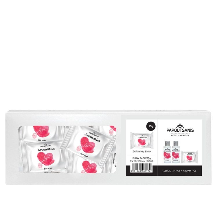 ΠΑΠΟΥΤΣΑΝΗΣ Aromatics σαπούνι Love ατομικό 50x25gr – Παπουτσάνης – Προϊόντα Καθαρισμού Σώματος