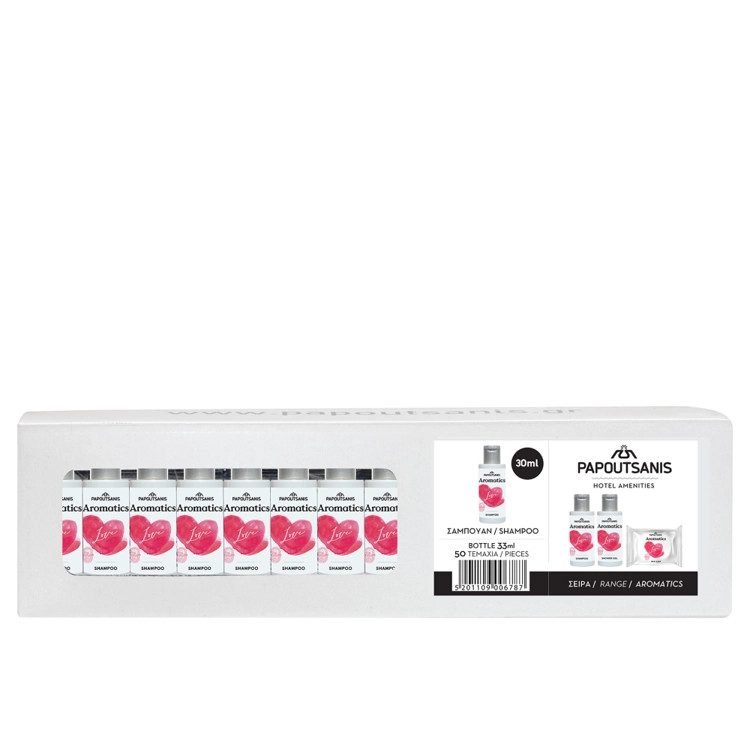 ΠΑΠΟΥΤΣΑΝΗΣ Aromatics σαμπουάν Love ατομικό 50x30ml – Παπουτσάνης