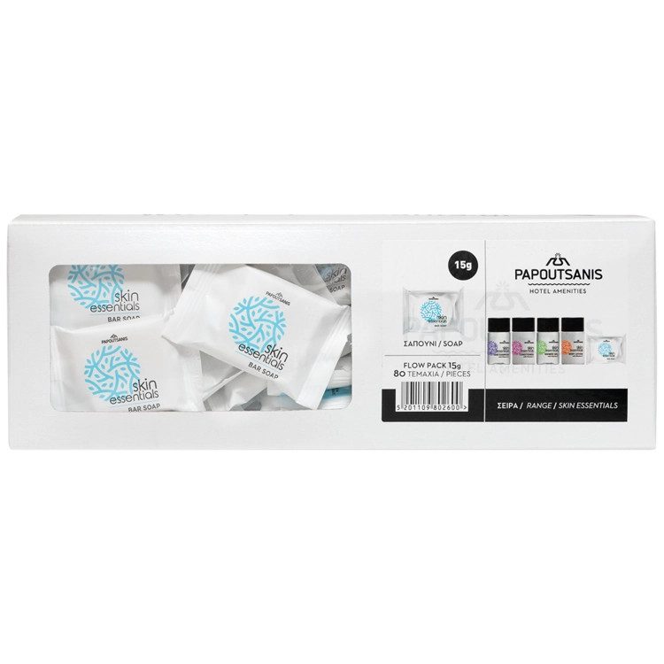 ΠΑΠΟΥΤΣΑΝΗΣ Skin Essentials σαπούνι ατομικό 80x15gr – Παπουτσάνης – Προϊόντα Καθαρισμού Σώματος