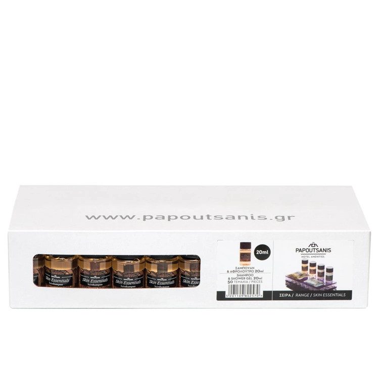 ΠΑΠΟΥΤΣΑΝΗΣ Skin Essentials σαμπουάν και αφρόλουτρο ατομικό 50x20ml – Παπουτσάνης