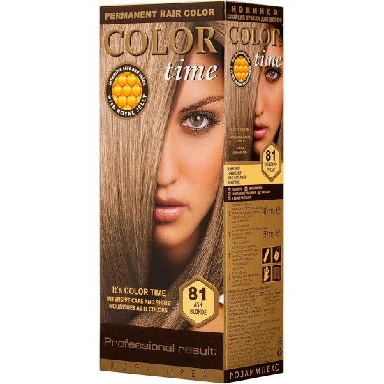 COLOR TIME βαφή μαλλιών No81 ξανθό σαντρέ 115ml – Βαφές Μαλλιών