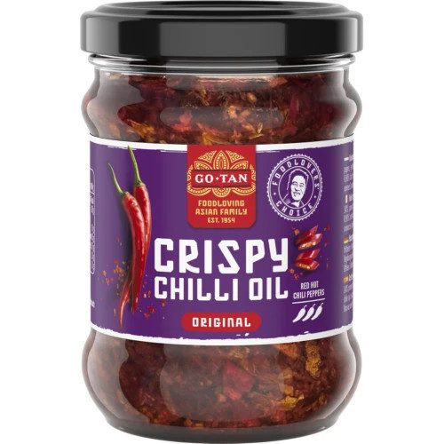 GO-TAN crispy chilli oil original 190gr – Τρόφιμα Μακράς Συντήρησης