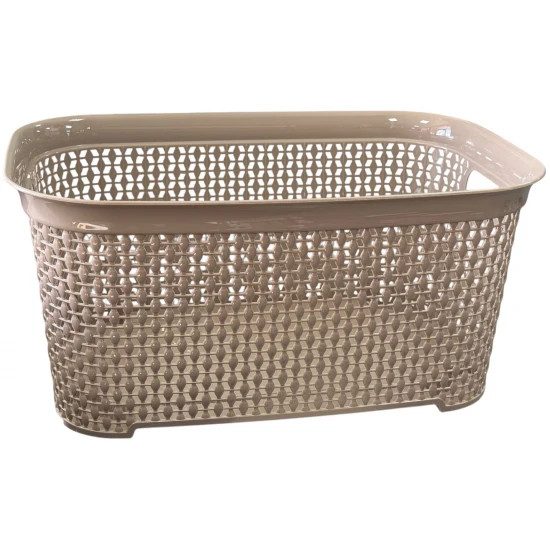 TNS καλάθι πλυμένων με λαβές μπεζ 50,5x33,5x24cm – Καλάθια Απλύτων