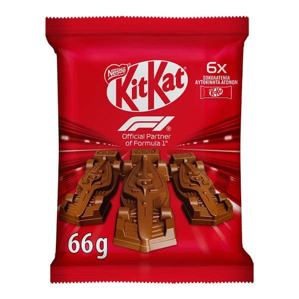 KIT KAT ICON F1 MINI CARS 66gr - (ΣΑΚΟΥΛΑΚΙ) – Σοκολάτες