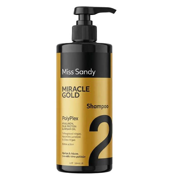 MISS SANDY σαμπουάν polyplex miracle gold 1lt