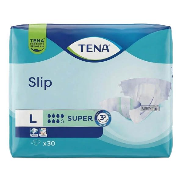 TENA slip πάνες ακράτειας plus large 30τεμ – Πάνες και Βρακάκια Ακράτειας