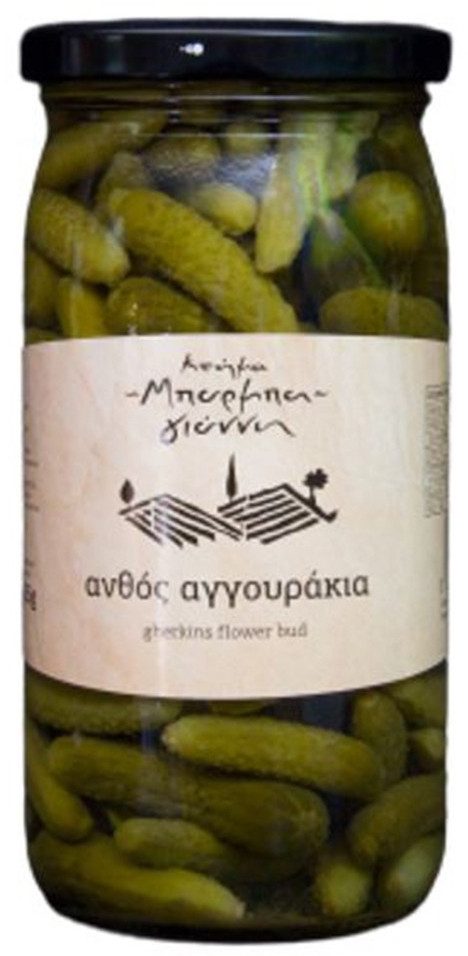 ΜΠΑΡΜΠΑ ΓΙΑΝΝΗΣ αγγουράκια ανθός βάζο 355gr – Μπάρμπα Γιάννη – Τρόφιμα Μακράς Συντήρησης