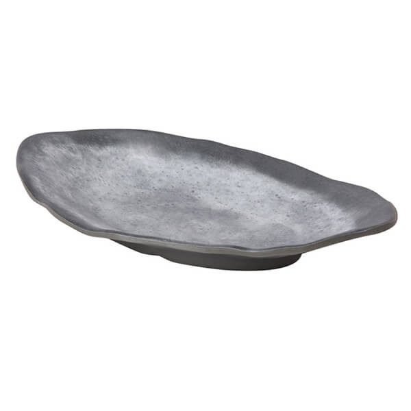 Πιατέλα μελαμίνης οβάλ γκρι ανοιχτό 27.8x14x4.2cm – MrPanda – Πιατέλες Σερβιρίσματος