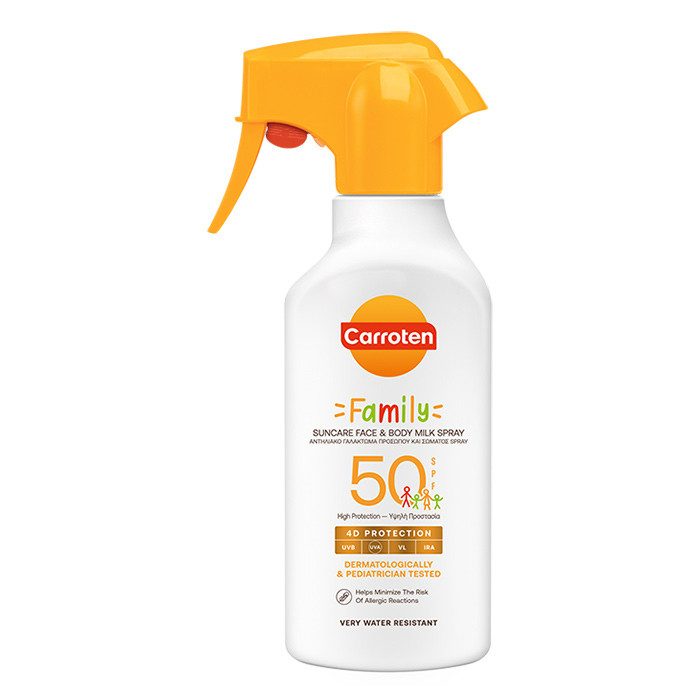 CARROTEN αντιηλιακό γαλάκτωμα family spf50 spray 270ml – Αντηλιακά