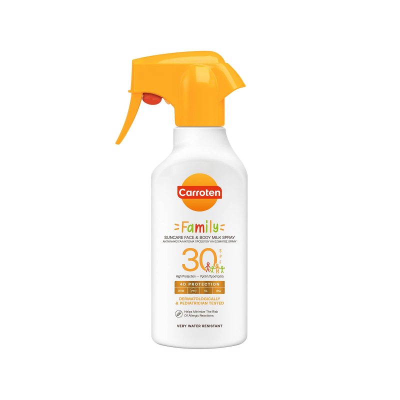 CARROTEN αντιηλιακό γαλάκτωμα family spf30 spray 270ml – Αντηλιακά
