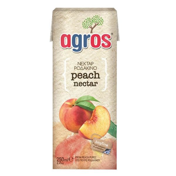 AGROS χυμός ροδάκινο 250ml – Χυμοί