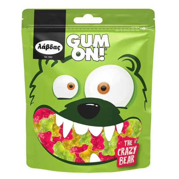 GUM ON 100gr - (ΑΡΚΟΥΔΑΚΙΑ) – Λάβδας – Καραμέλες, Γλειφιτζούρια και Τσίχλες