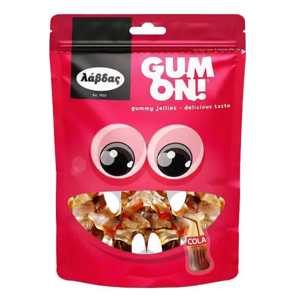 GUM ON 100gr - (ΜΠΟΥΚΑΛΙ COLA) – Λάβδας – Καραμέλες, Γλειφιτζούρια και Τσίχλες