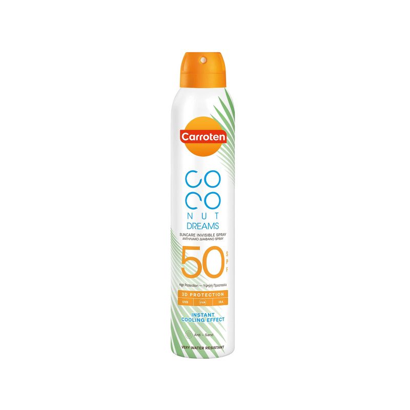 CARROTEN αντιηλιακό λάδι coconut dream διάφανο spf50 spray 200ml – Αντηλιακά