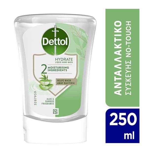 DETTOL κρεμοσάπουνο με αλόη ανταλλακτικό για συσκευή no touch 250ml – Προϊόντα Καθαρισμού Σώματος