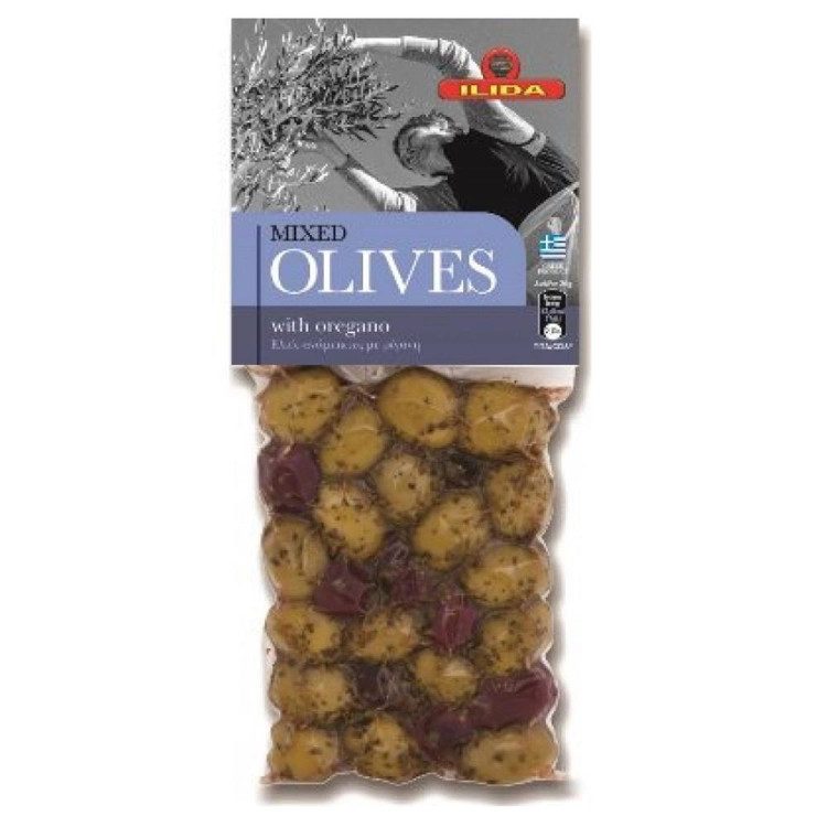 ΗΛΙΔΑ ελιές ανάμεικτες με ρίγανη 250gr – Ήλιδα