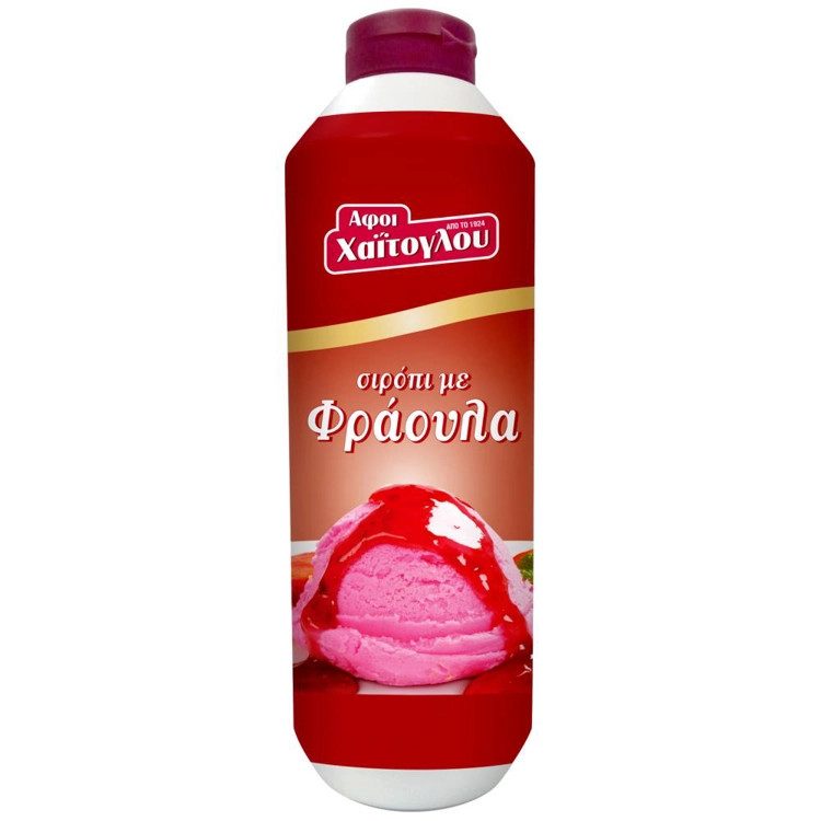 ΑΦΟΙ ΧΑΙΤΟΓΛΟΥ σιρόπι με φράουλα 1,2kg – Αφοι Χαΐτογλου – Επικαλύψεις / Toppings Ζαχαροπλαστικής
