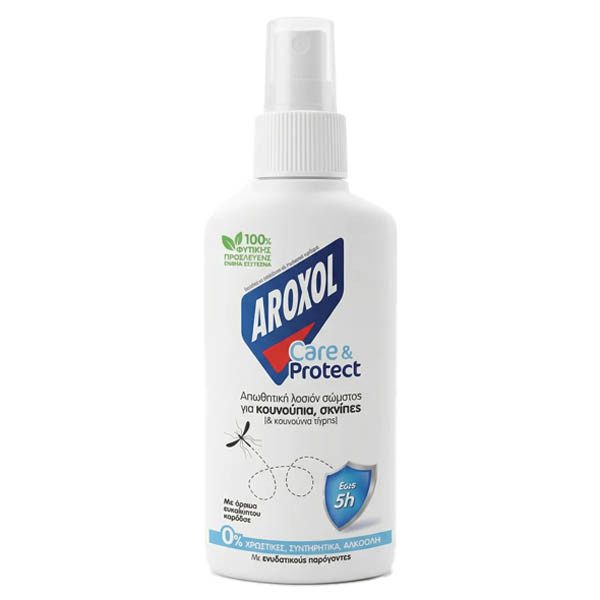 AROXOL εντομοαπωθητικό care και protect με αλόη 100ml – Αντικουνουπικά - Εντομοαπωθητικά