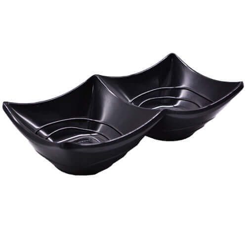 ΜΠΩΛΑΚΙΑ ΣΕΤ 2 ΘΕΣΕΩΝ 16x8x4cm - (ΜΑΥΡΟ) – MrPanda – Διάφορα Είδη Σερβιρίσματος