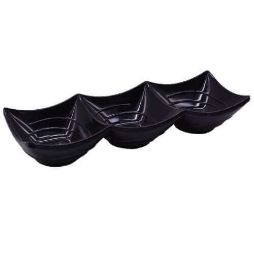 ΜΠΩΛΑΚΙΑ ΣΕΤ 3 ΘΕΣΕΩΝ 24x8x4cm - (ΜΑΥΡΟ) – MrPanda – Διάφορα Είδη Σερβιρίσματος