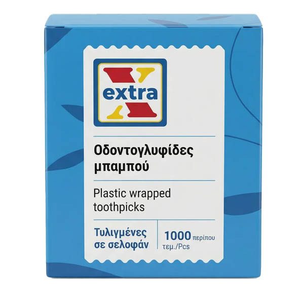 EXTRA ΟΔΟΝΤΟΓΛΥΦΙΔΕΣ BAMBOO ΣΥΣΚΕΥΑΣΜΕΝΕΣ (1000τεμ.) – Αστήρ – Διάφορα Αναλώσιμα Εστίασης μιας Χρήσης