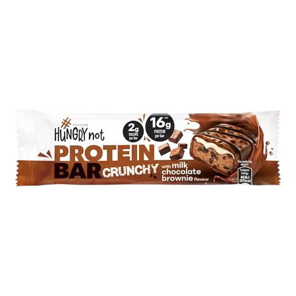 HUNGRY NOT μπάρα πρωτεΐνης crunchy brownies 45gr – Μπάρες Πρωτεΐνης