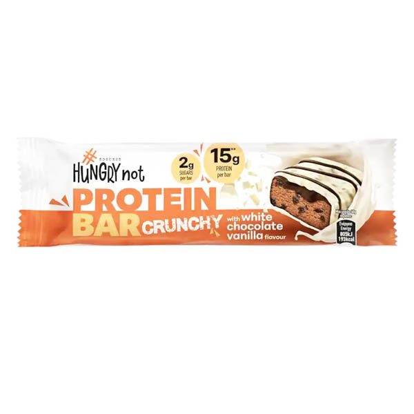 HUNGRY NOT μπάρα πρωτεΐνης crunchy vanilla 45gr – Μπάρες Πρωτεΐνης