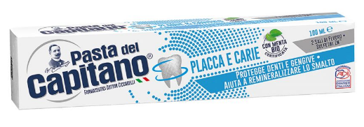PASTA DEL CAPITANO οδοντόκρεμα για πλάκα και τερηδόνα 100ml – Οδοντόκρεμες