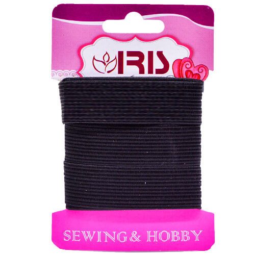 ΛΑΣΤΙΧΟ ΡΑΠΤΙΚΗΣ ΠΛΑΚΕ - (20mm x 1.5m) (ΜΑΥΡΟ) – Iris Sewing – Αναλώσιμα Ραπτικής